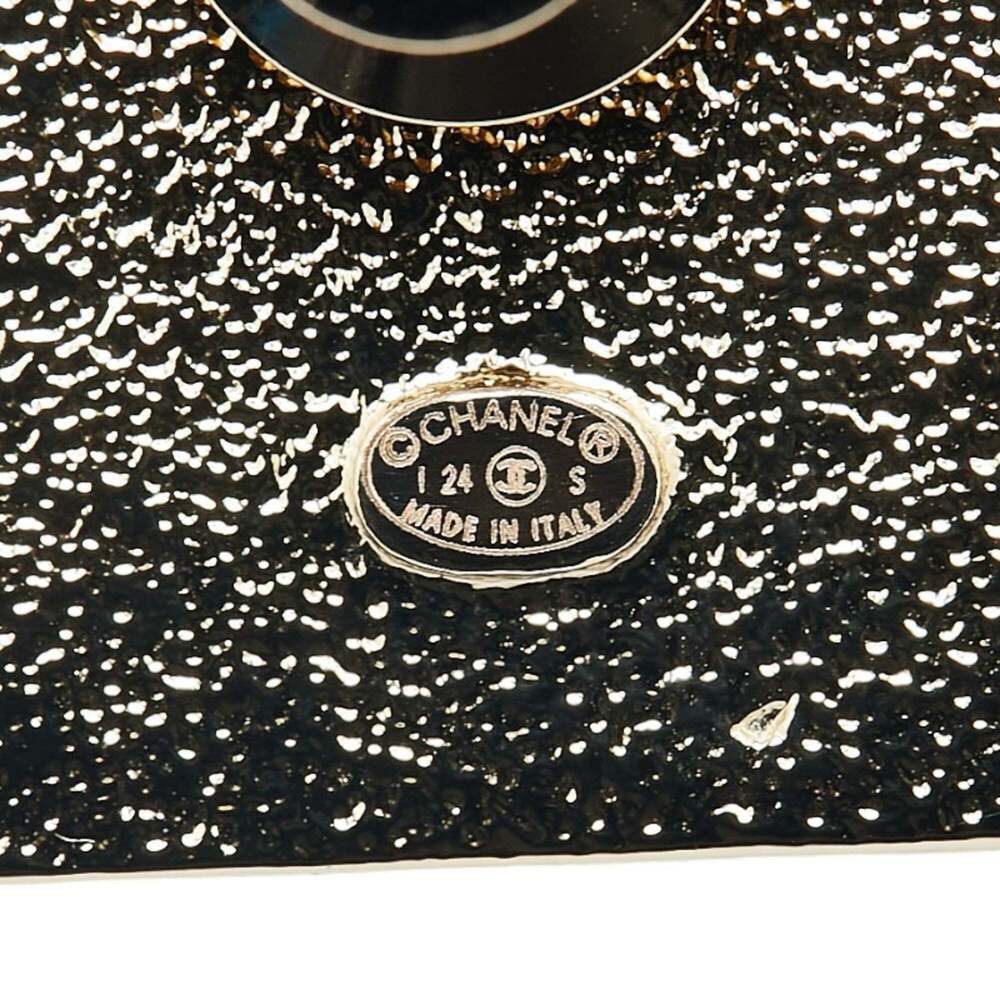 CHANEL Authentic Gold Logo Brooch - Picture 4 of 4